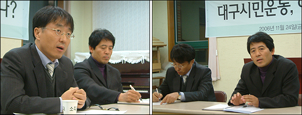 발제자 김영철 교수(왼쪽) / 문창식 운영위원장
