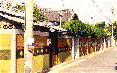 삼덕동 벽화골목...마고재와 빗살미술관 사이 고택들이 늘어서 있다. 집 주인들의 자부심이 대단하다.