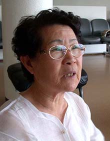 원폭피해자 김일조(77) 할머니.