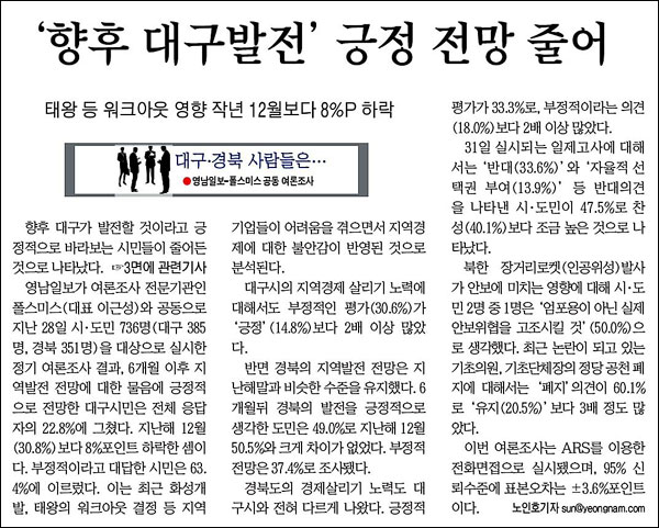 <영남일보> 3월 30일자 2면(뉴스&이슈)