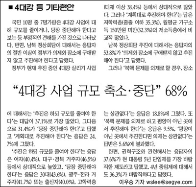 세계일보 2010년 2월 1일