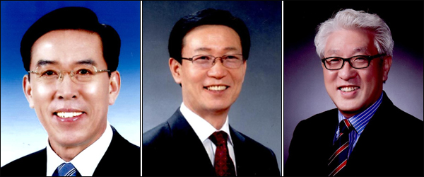 (왼쪽부터) 김선응 후보 / 도기호 후보 / 박노열 후보
