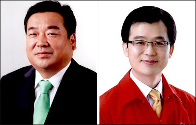 민주당 이승천 후보 / 진보신당 조명래 후보