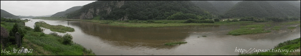 '회천'의 아름다운 모습. 강물은 이렇게 막힘이 없이 흘러야 한다