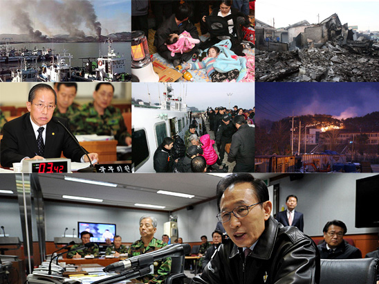 남북관계의 단절과 긴장 고조가 결국 정전체제의 불안정성을 상징하는 서해상에서의 충돌로 이어졌다는 점에서 이번 서해 포격전은 ‘서해 분쟁지대화’의 서곡 아니냐는 우려가 제기되고 있다. [사진-통일뉴스/옹진군청제공/청와대]