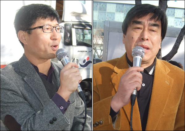 평화통일대구시민연대 김두현 사무처장 / 대구경북진보연대 백현국 상임대표