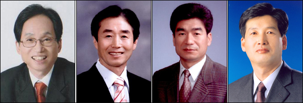 4.27재보궐선거 당선자...(왼쪽부터) 안영철(서구 가), 배보용(달서구 라), 이성순(달서구 마), 이준상(예천군 라)
