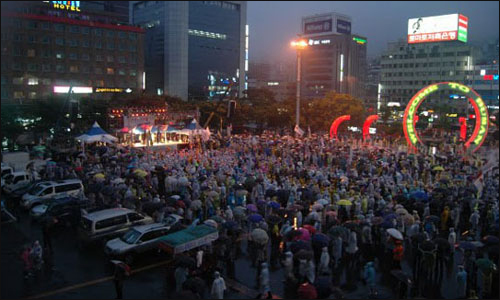 부산역 앞 집회(사진=참세상)