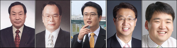 (왼쪽부터) 중구 김병욱(민주당).이훈(민주당), 동구 황순규(민주노동당), 서구 장태수(진보신당), 수성구 김성년(진보신당)...이들 가운데 김병욱.이훈 의원을 뺀 8명과 남구의회 김현철 의장은 2010년 7월, <풀뿌리 생활정치 대구 기초의원 모임>을 꾸려 매월 정보를 나누며 의정활동을 논의하고 있다.