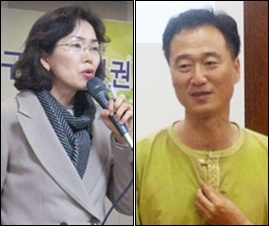 (왼쪽부터)박성애, 김병하 교사