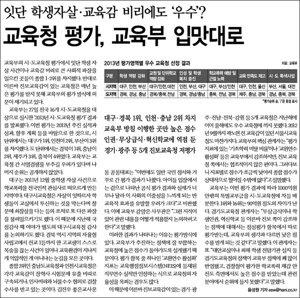 <한겨레> 2013년 8월 27일자 10면