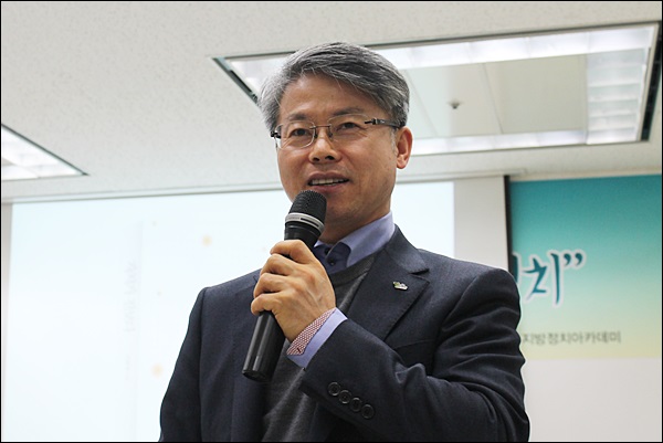 민형배 광주시 광산구청장(2014.2.4.대구MBC) / 사진. 평화뉴스 김영화 기자