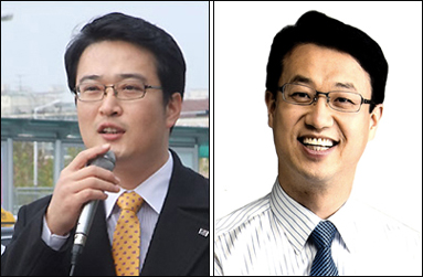 (왼쪽) 통합진보당 황순규 동구의원, 노동당 장태수 서구의원