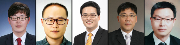 (왼쪽부터) 김규탁 / 조석원 / 황순규 / 권택흥 / 이대동