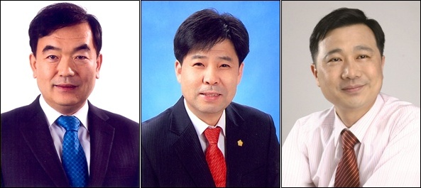(왼쪽부터)새누리당 김태원·임대규, 무소속 석철 후보 / 사진.중앙선거관리위원회