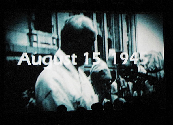 영화 '마지막 눈물'의 한 장면, 1945년 8월 15일 광복절(2015.8.31) / 평화뉴스 김영화 기자