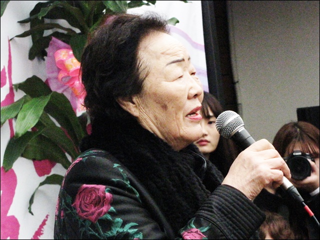 일본군 위안부 피해자 이용수 할머니(2015.12.5) / 사진.평화뉴스 김영화 기자