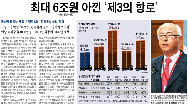 <조선일보> 2016년 6월 22일자 1면