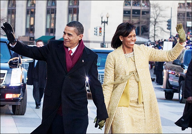(왼쪽부터)버락 오마마 미국 대통령과 퍼스트레이디 미셸 오바마(2016.1.21) / 사진 출처.백악관