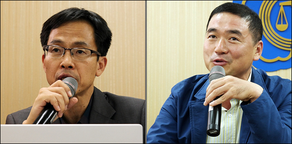 성상희 변호사(왼쪽), 정욱식 대표 / 사진. 평화뉴스 김지연 기자