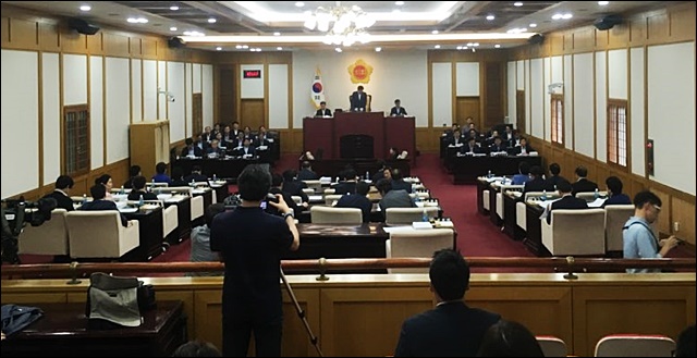 대구시의회도 첫 청소년노동인권조례를 부결시켰다(2017.6.30) / 사진.평화뉴스 김영화 기자