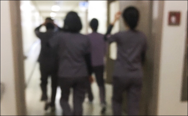 대구가톨릭대병원 직원들(2017.12.26) / 사진.평화뉴스 김영화 기자