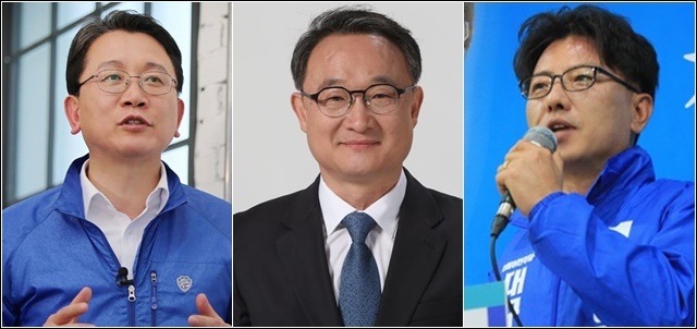 (왼쪽부터)대구시의원 출마 의사를 밝힌 민주당 강민구, 김동식, 김희윤 후보