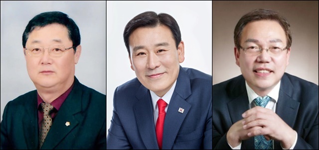 (왼쪽부터) 더불어민주당 노상석, 자유한국당 임형길, 바른미래당 남해진 예비후보 / 사진 제공. 중앙선거관리위원회 선거통계시스템
