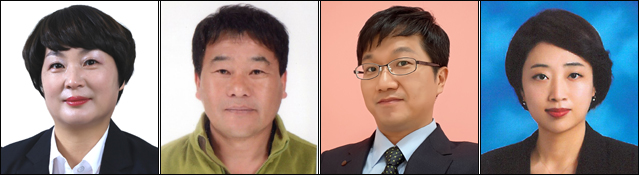 (왼쪽부터) 엄정애 경산시의원 후보, 김성현·최인혁 구미시의원 후보, 임혜진 포항시의원 '비례' 후보