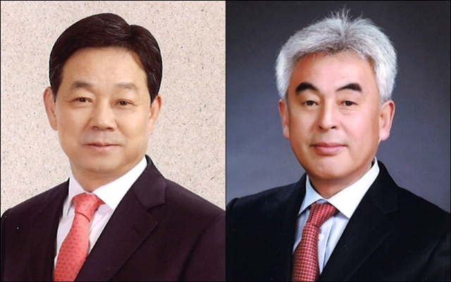 (왼쪽부터) 무소속 전화식(60), 배기순(60) 후보 / 사진. 중앙선거관리위원회