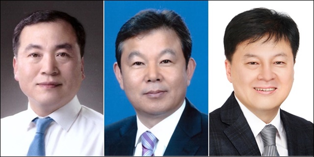 (왼쪽부터) 민주당 배지훈 후보, 한국당 최극성·이진환 후보 / 사진. 중앙선거관리위원회