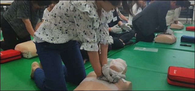 경상북도교육청 CPR 교육(2018.06.26) / 경북교육뉴스 캡쳐