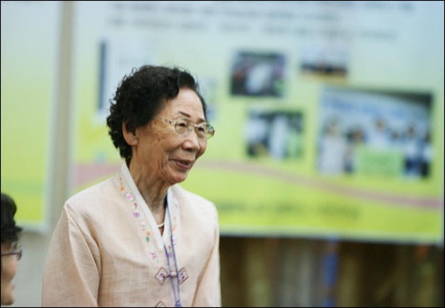 일본군 '위안부' 피해자 고 김순악 할머니의 생전 모습 / 사진.정신대시민모임
