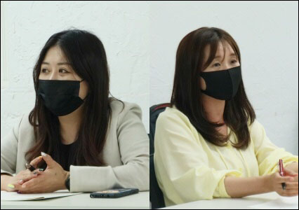 (왼쪽부터) 서지윤, 주연아 독자위원/ 사진. 평화뉴스 김영화 기자