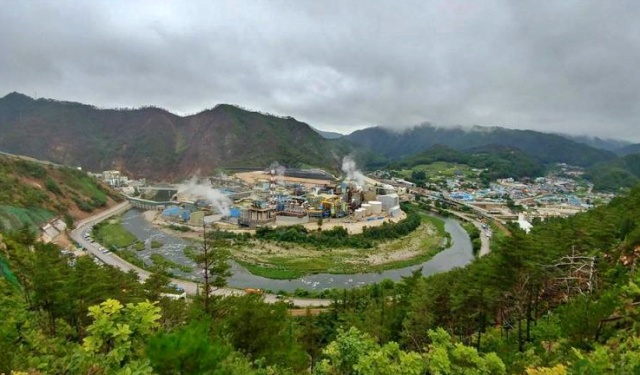 경상북도 봉화군 석포면에 있는 영풍제련소의 전경 / 사진.대구환경운동연합