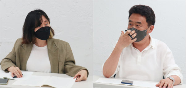 최미나(왼쪽), 김진술 독자위원 / 사진. 평화뉴스 김영화 기자