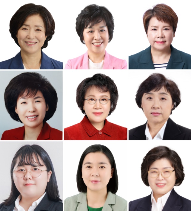 6.1 지방선거 대구시의원 비례대표 후보자(정당별 순번)... 민주당 육정미, 황귀주, 국민의힘 김정옥, 박종필, 홍다희, 정의당 양희, 기본소득당 김지원, 녹색당 황정화, 진보당 김진희 / 사진. 선관위