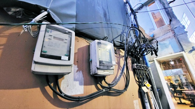 대구 중구 한 식당 전기계량기...한국전력도 요금 인상을 예고했다.(2023.1.25) / 사진.평화뉴스 김영화 기자