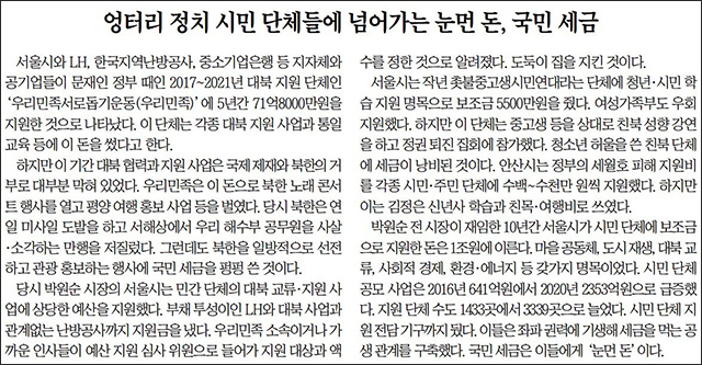 <조선일보> 2022년 12월 20일자 사설