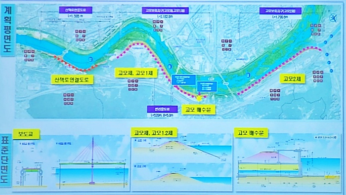 '금호강 고모지구 하천환경정비사업 2차 주민설명회'(2023.5.30) / 사진.평화뉴스 김영화 기자