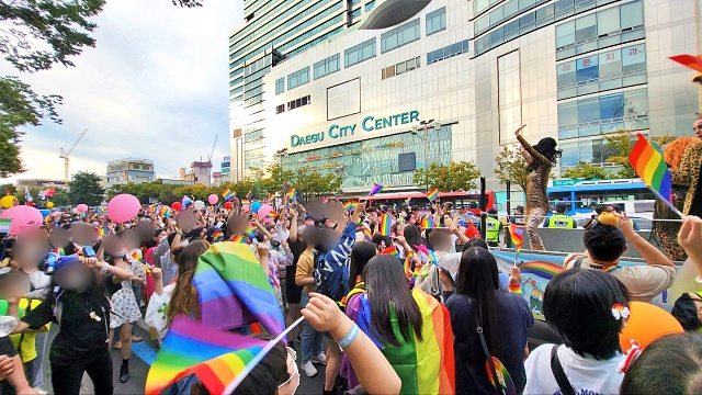 제14회 대구퀴어문화축제...2.28공원 앞에서 '자긍심 퍼레이드'(2022.10.1) / 사진.평화뉴스 김영화 기자