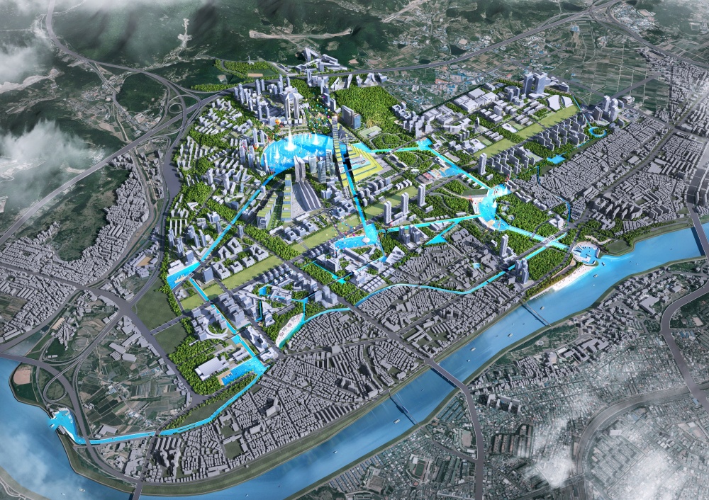K-2 군공항 후적지 개발 전체 조감도 / 자료.대구시