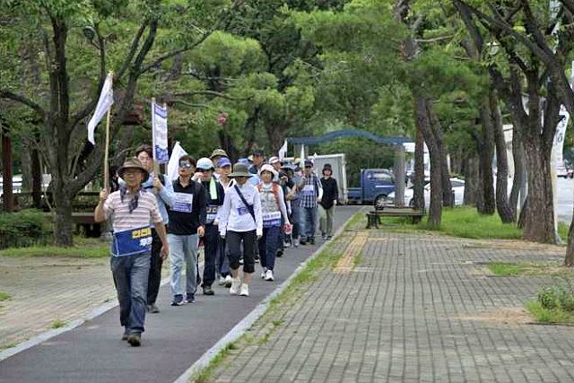 '일본 후쿠시마 핵오염수 방류 반대 대구시민 걷기' / 사진.대구환경운동연합