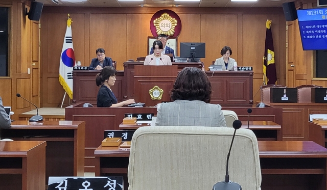 대구 중구의회 본회의(2023.8.7) / 사진.평화뉴스 정준민 기자