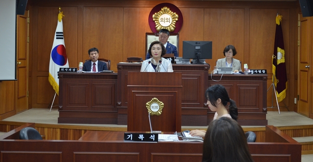 권경숙 중구의원이 발언 중이다. (2023.6.27) / 사진. 대구 중구의회