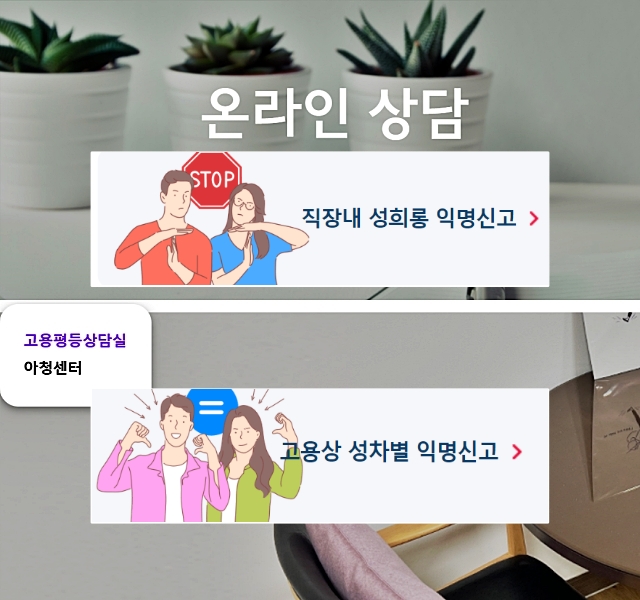 대구여성노동자회와 대구여성회가 각각 운영하는 고용평등상담실 홈페이지