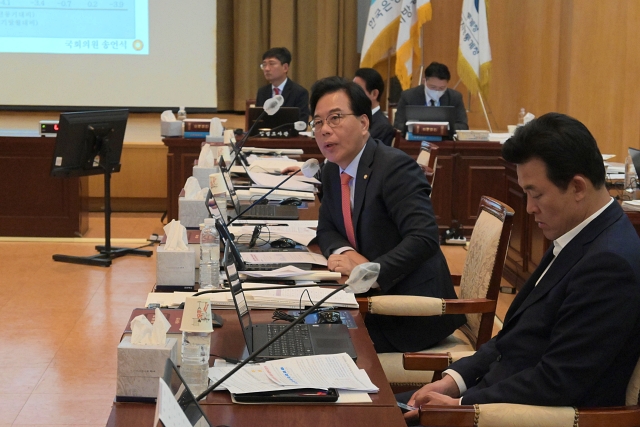 송언석 의원이 대응책 마련을 요구하고 있다. (2023.10.16) / 사진. 평화뉴스 정준민 기자