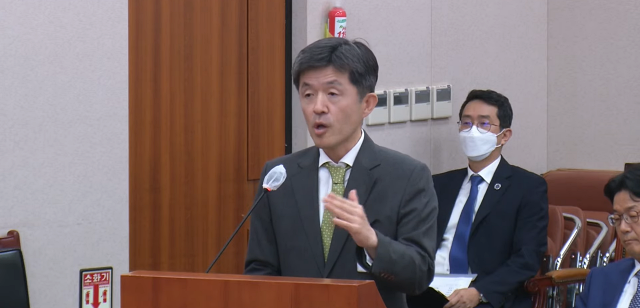 조주연 대구지검 포항지청장이 질의에 답변 중이다. (2023.10.20) / 사진. 국회 생중계