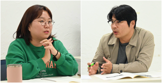 (왼쪽부터)박성미·박석준 독자위원(2023.10.24) / 사진. 평화뉴스 정준민 기자