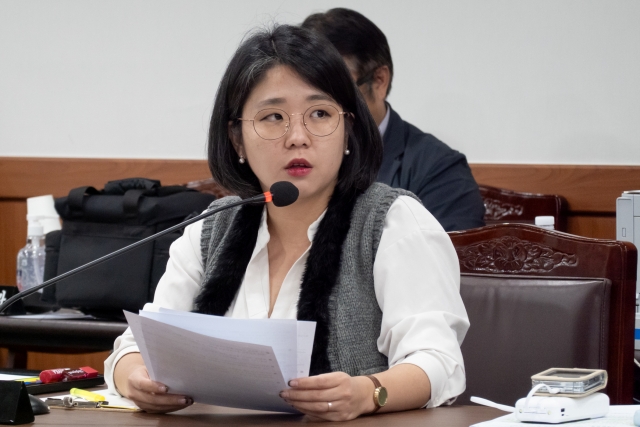기본속득당 용혜인 의원회 국정감사에서 질의 중이다.(2023.10.25) / 사진.용혜인 의원실